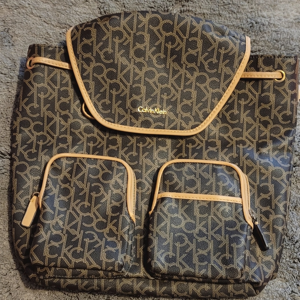 NWOT Calvin Klein Hudson Monogram Backpack